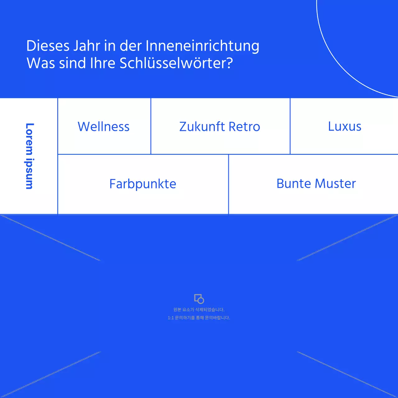 Der schlichte blaue Einrichtungstrend