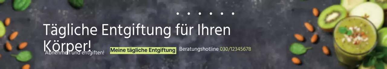 Entgiften Sie Ihren Körper