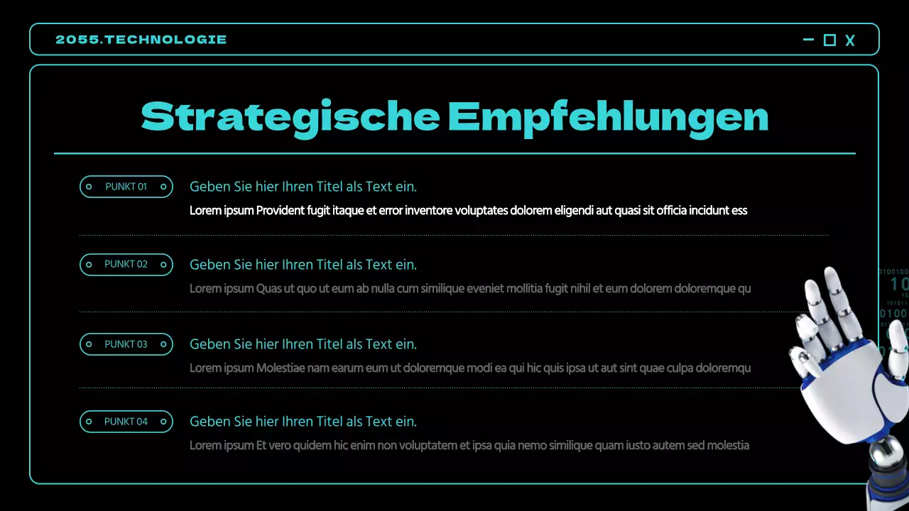 Schwarze und blaue Neon-Akzente geben einen Ausblick auf zukünftige Techniktrends