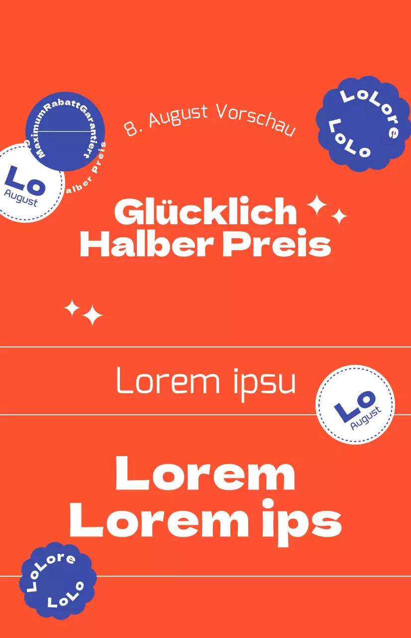 Rabattaktionen mit einem fetten roten Hintergrund