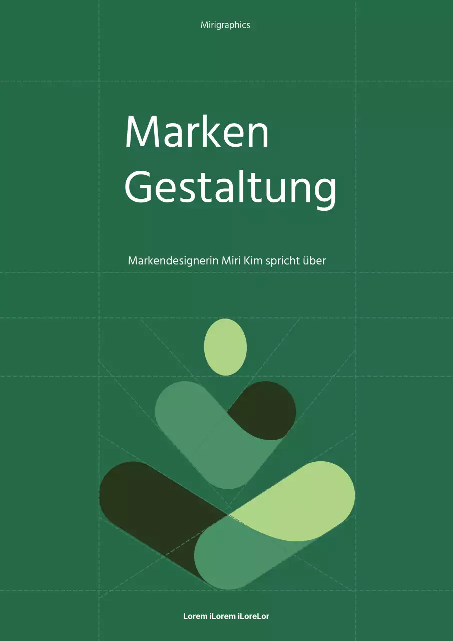 Grünes Gitter - einfaches Branding