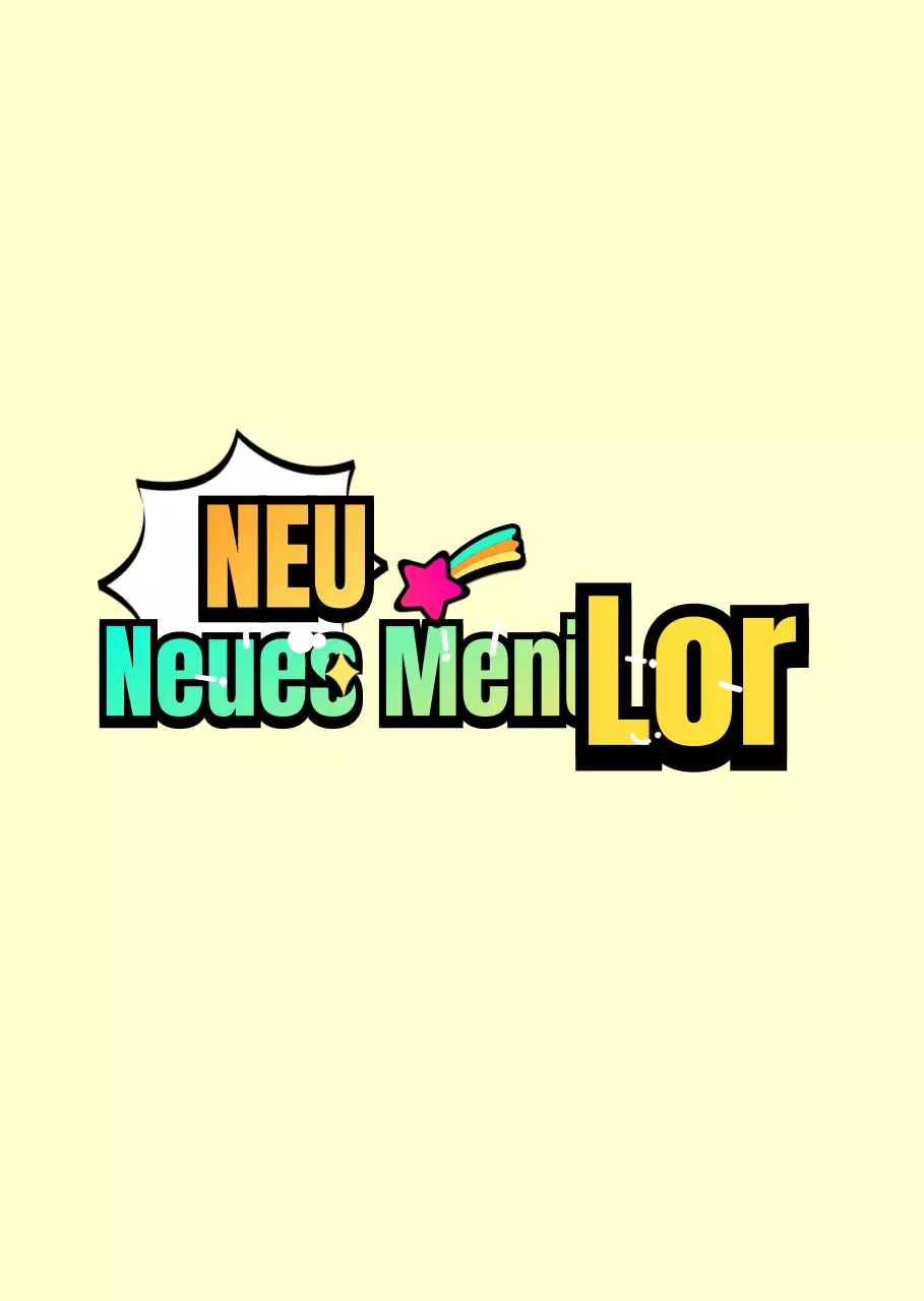 Niedlich illustrierte Phrasen in einem mintfarbenen und gelben Farbverlauf