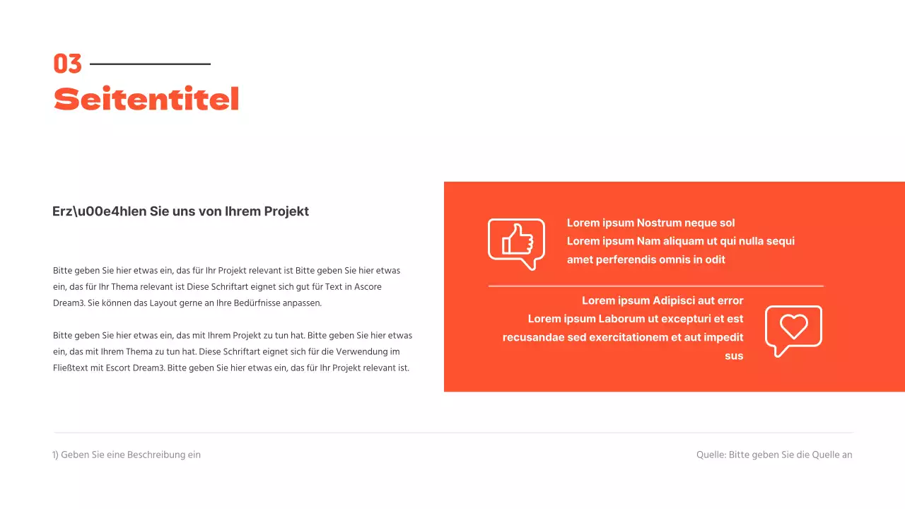 Saubere Präsentationen