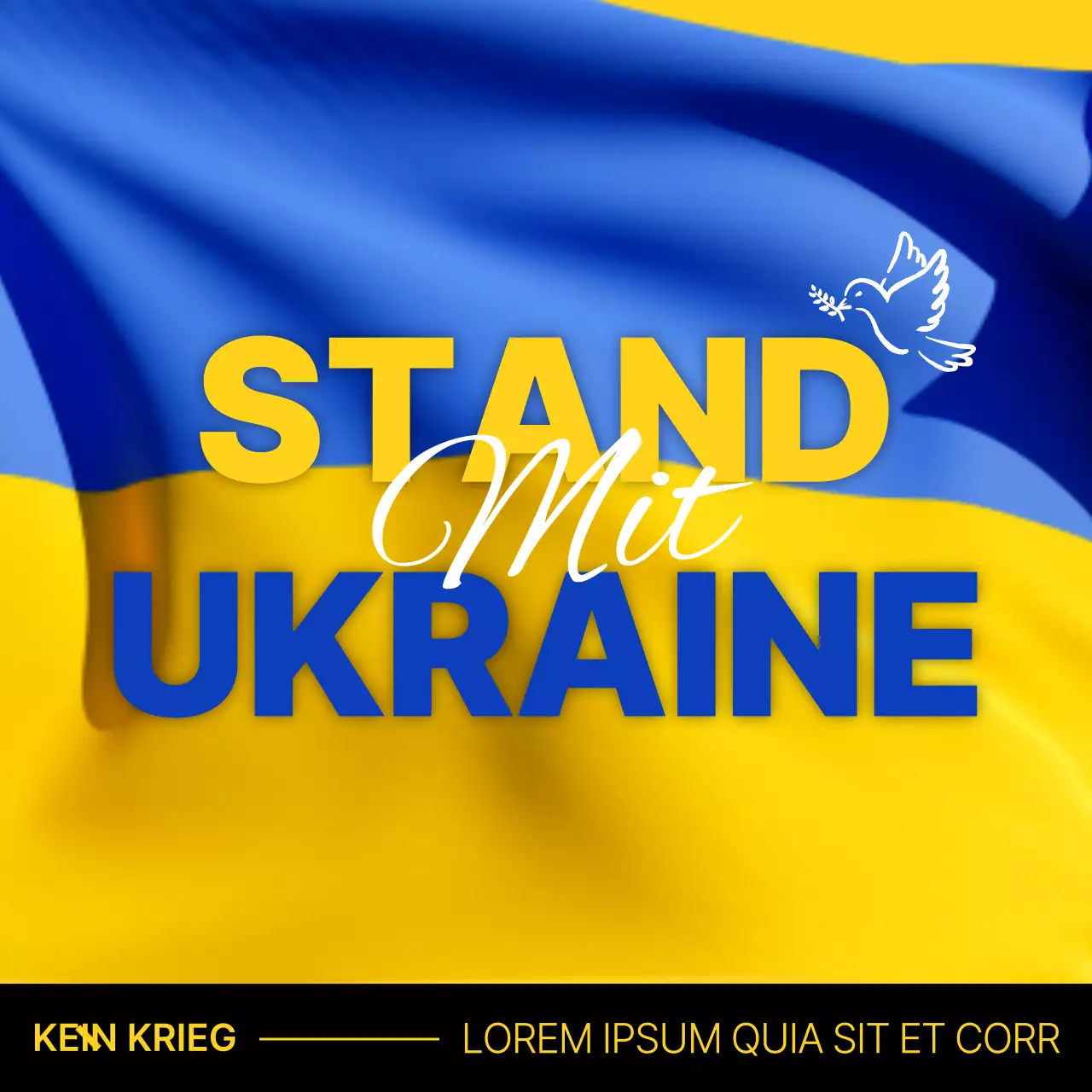 Der Krieg der blauen und gelben Gegensätze