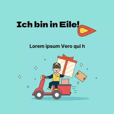 Aufkleber für den beschleunigten Versand