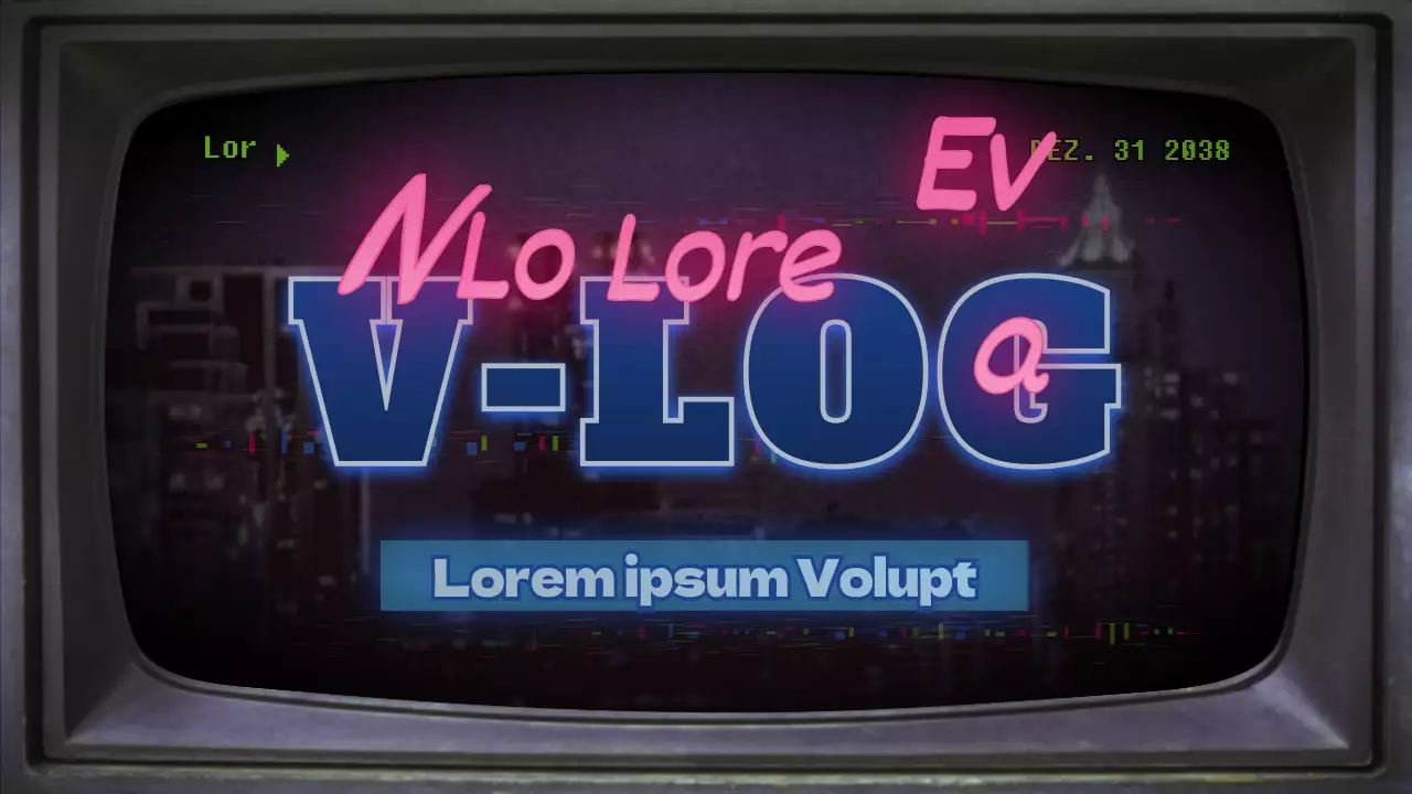 Neujahrs-Vlog mit einem Retro-Thema