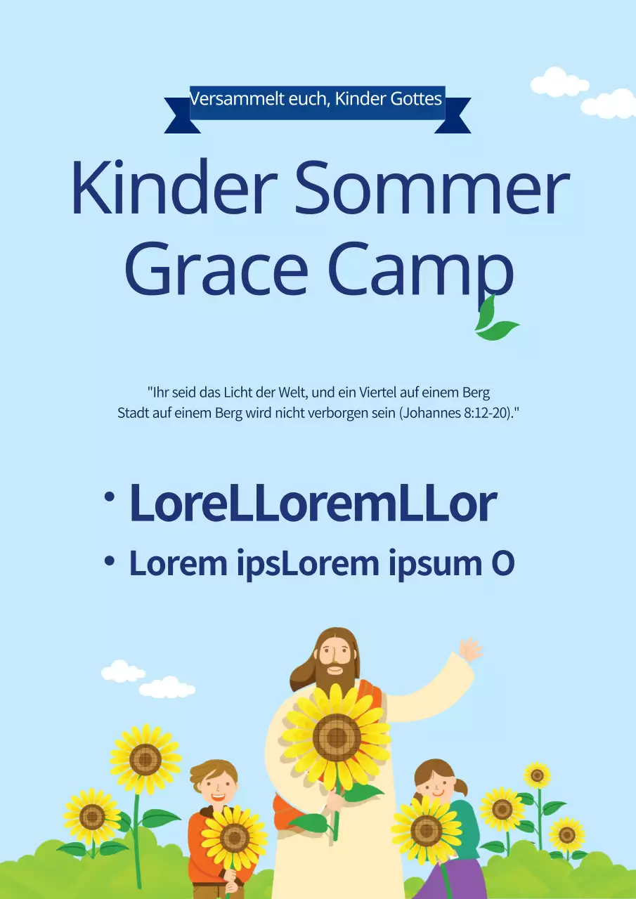 Sommerlager der Kirche für Kinder