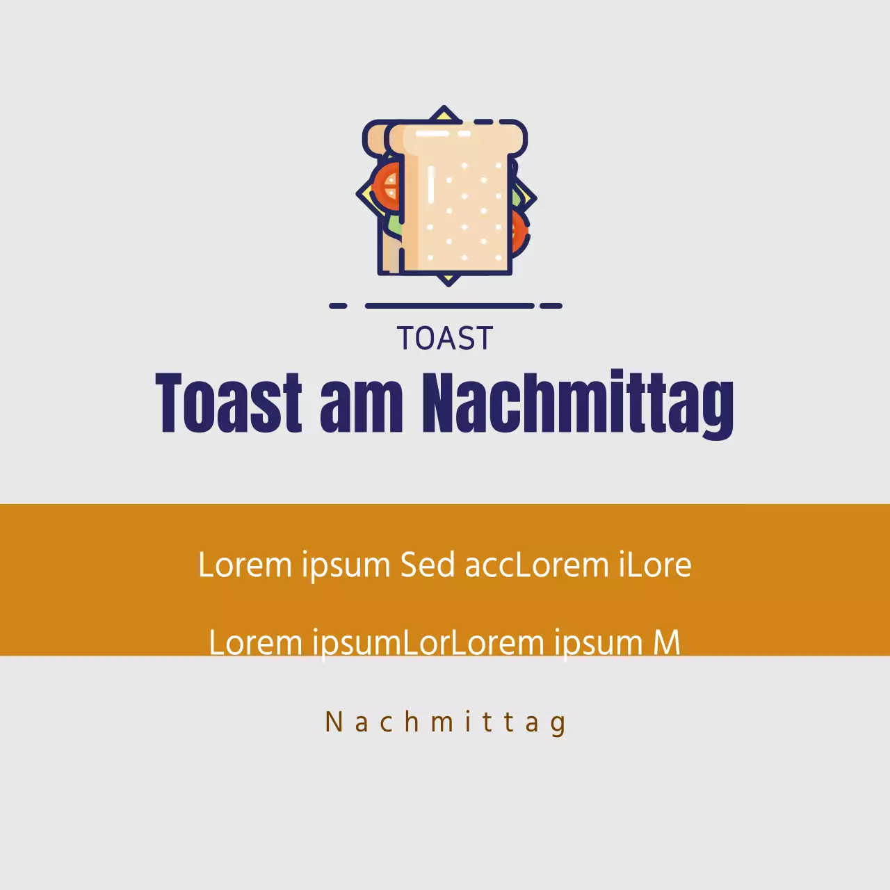 Toast am Nachmittag