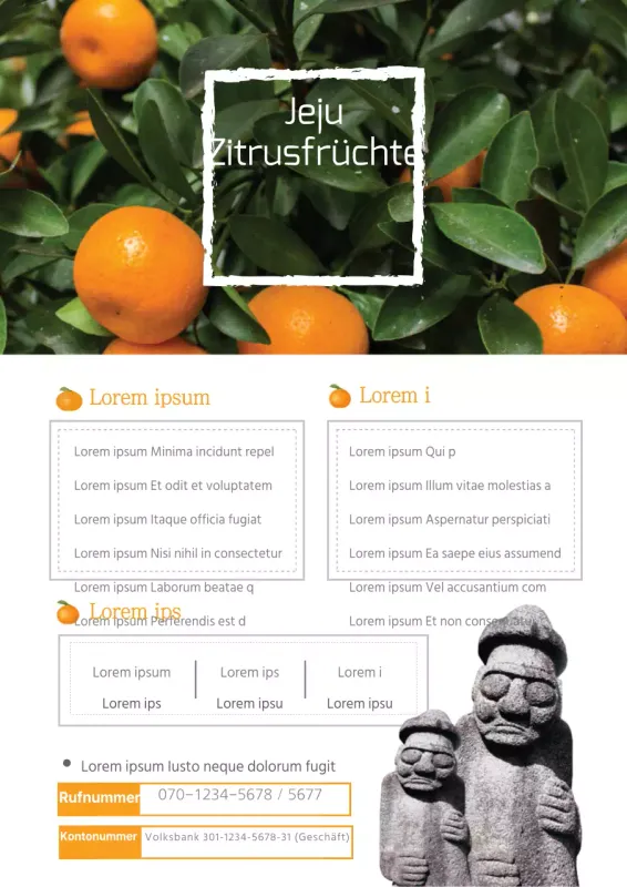 Flugblatt zur Förderung von Erdbeerprodukten auf dem Bauernhof