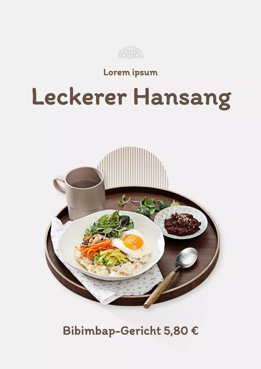 Tonkatsu-Reisschüssel-Menü mit grauem Hintergrund