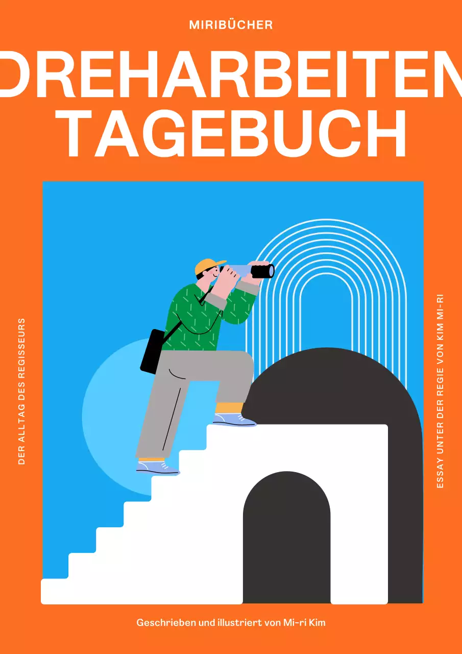 Orange Cute Illustrated Shoot Journal Selbstveröffentlichtes Buchcover