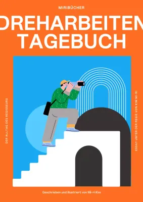 Orange Cute Illustrated Shoot Journal Selbstveröffentlichtes Buchcover