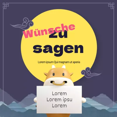 Neujahrsfest in einer dunklen Nacht mit hellem Mond im Hintergrund