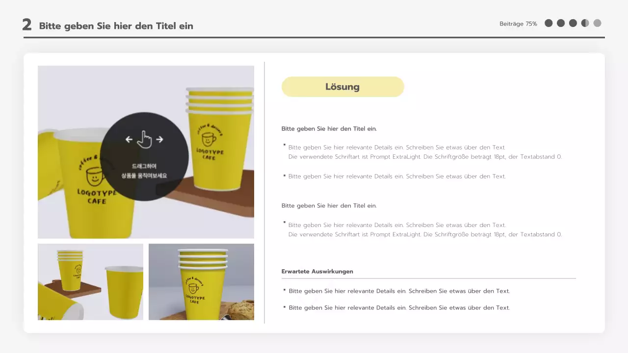 Eine saubere Planermappe mit einem schwarz-weißen Muster in Weiß und Grau