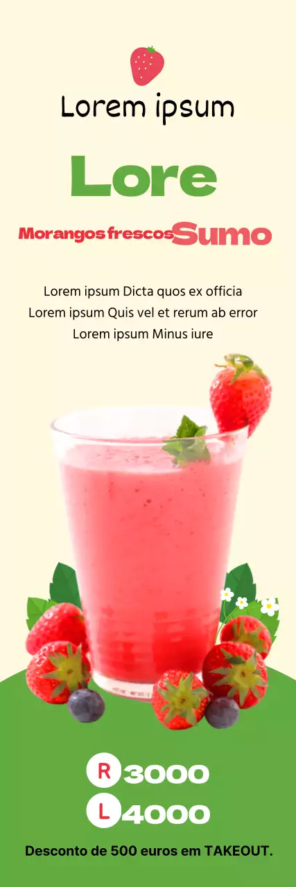 Promover um café limpo com um destaque fotográfico rosa-verde