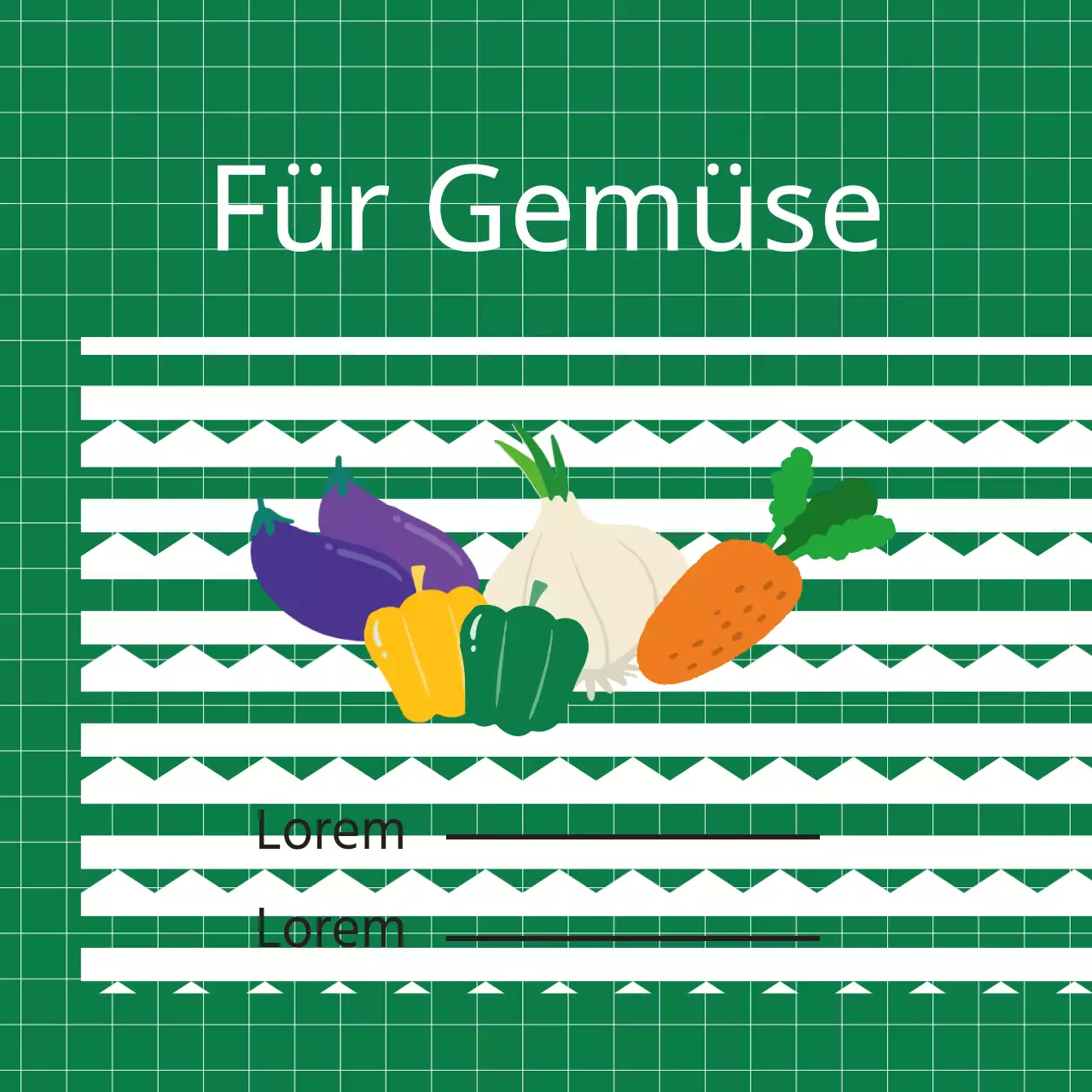 Für Gemüse