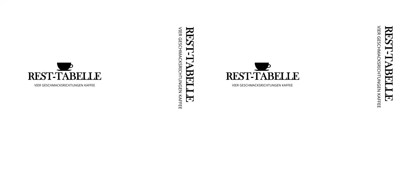 Emotionaler und einfacher Stil Cafe-Logo