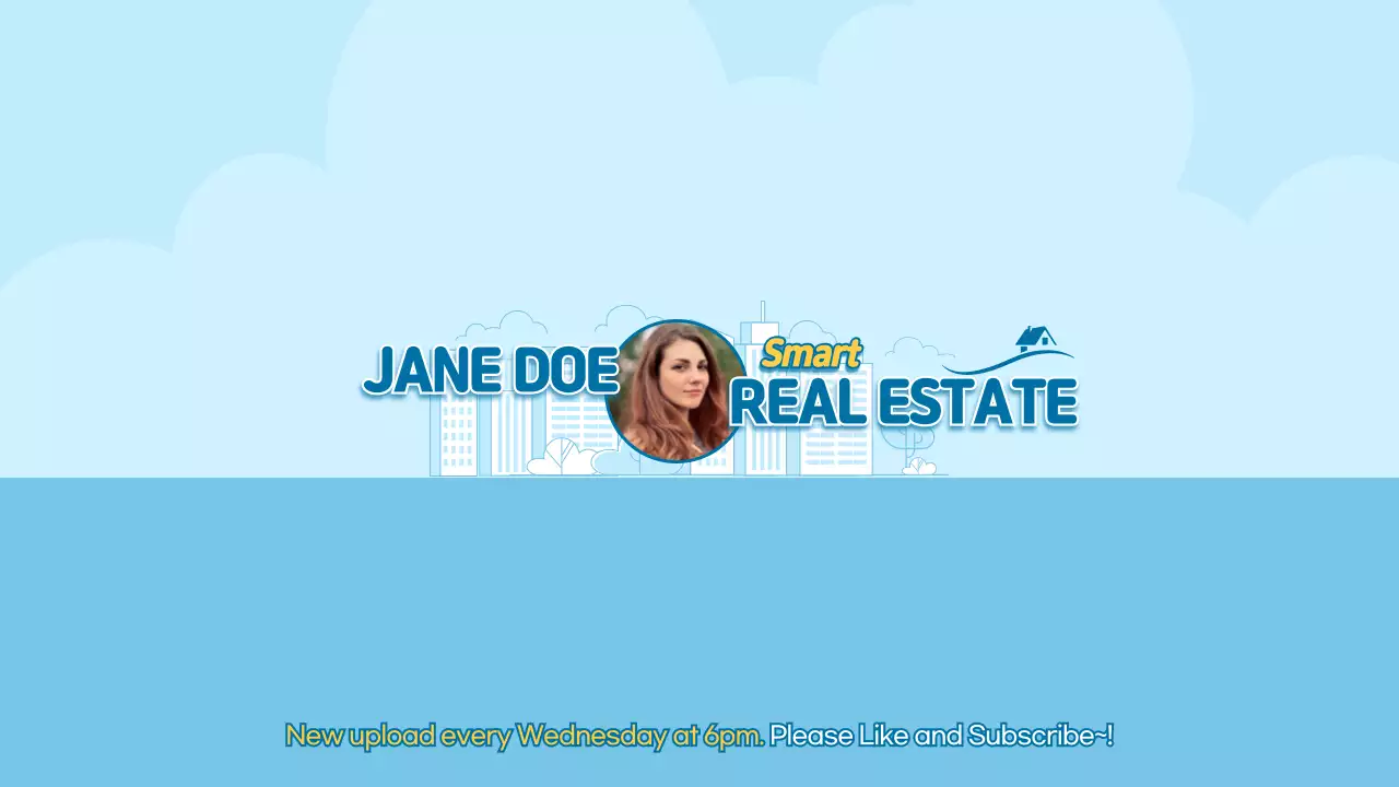Blue Modern Real Estate Promotion YouTube Thumbnail