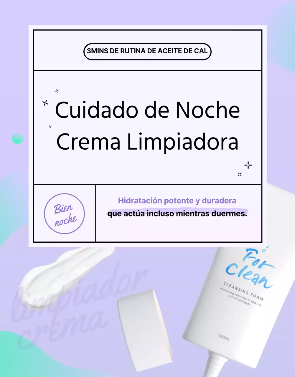 Crema limpiadora Goodnight Care