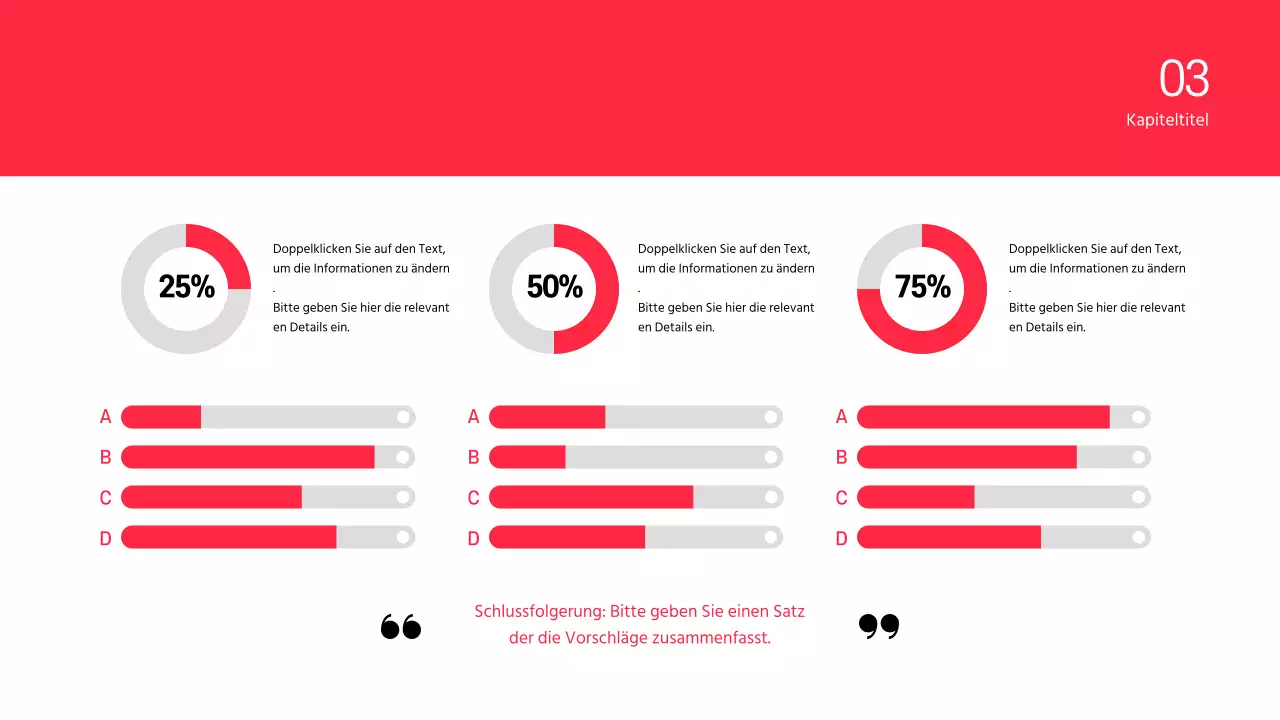 Diskussionsdarstellung der Texthervorhebung und des Fotolayouts in Rot