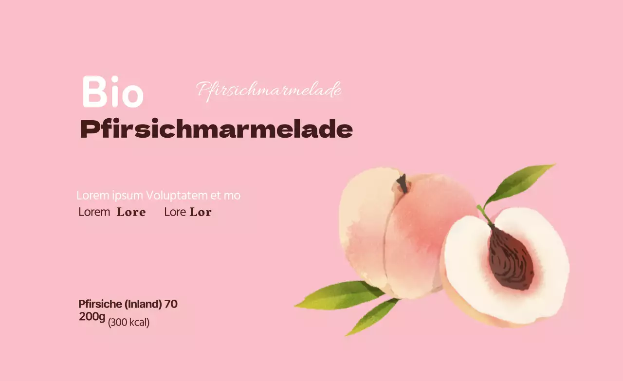 Bio-Pfirsichkonfitüre