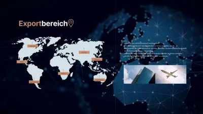 MAP-Infografik zum Handel auf einer indigoblauen Weltkarte