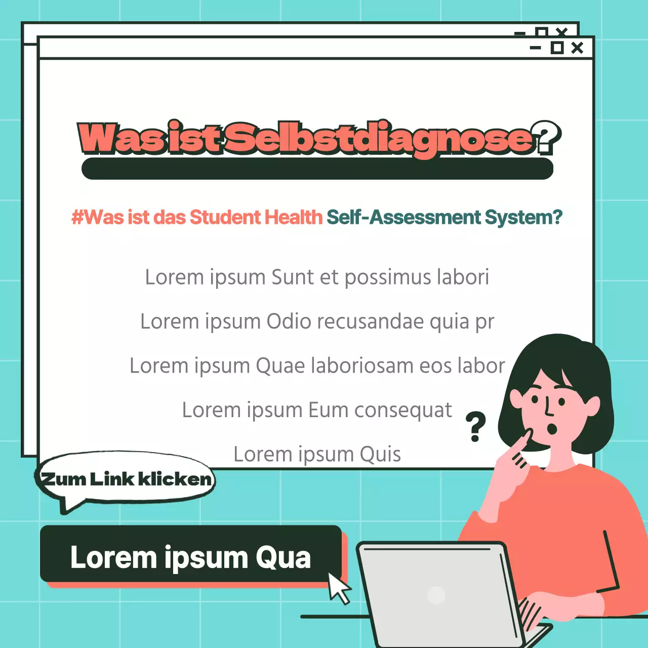 Selbstkontrolle der Gesundheit von Studenten