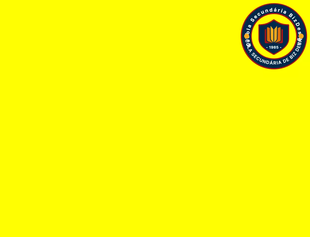 Símbolo de escudo simples e limpo e estilo de combinação de logótipo de emblema em amarelo e azul-marinho-vermelho Organização de serviços governamentais para estudantes do ensino secundário