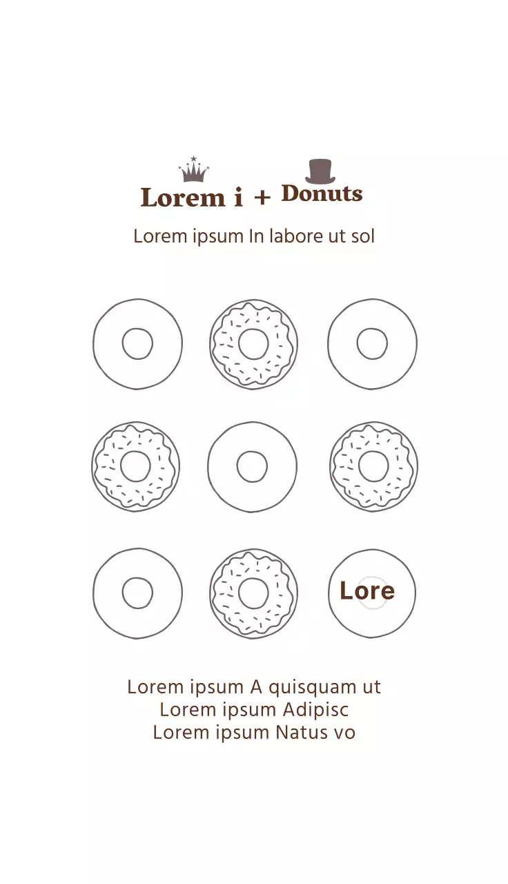 Braun weiß illustriert Bäckerei Coupon