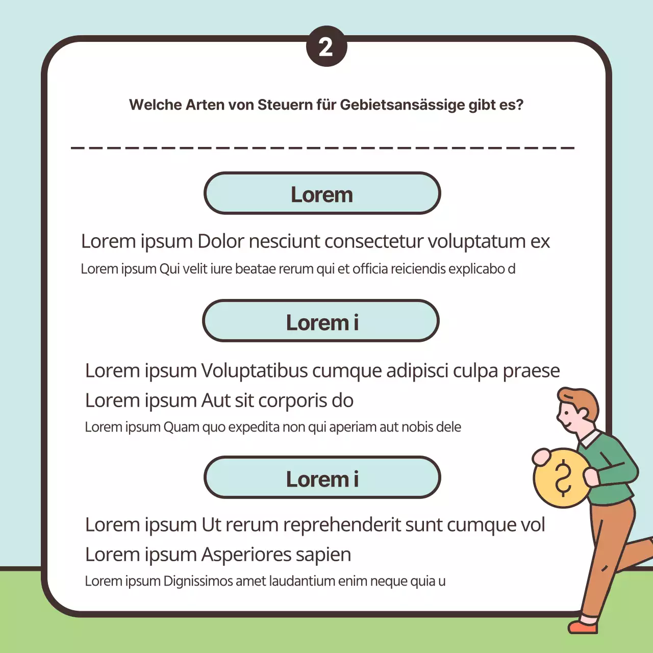 Niedliche Pastell-Illustrationen hervorheben Bezahlen Sie Ihre Steuererklärung für Gebietsansässige