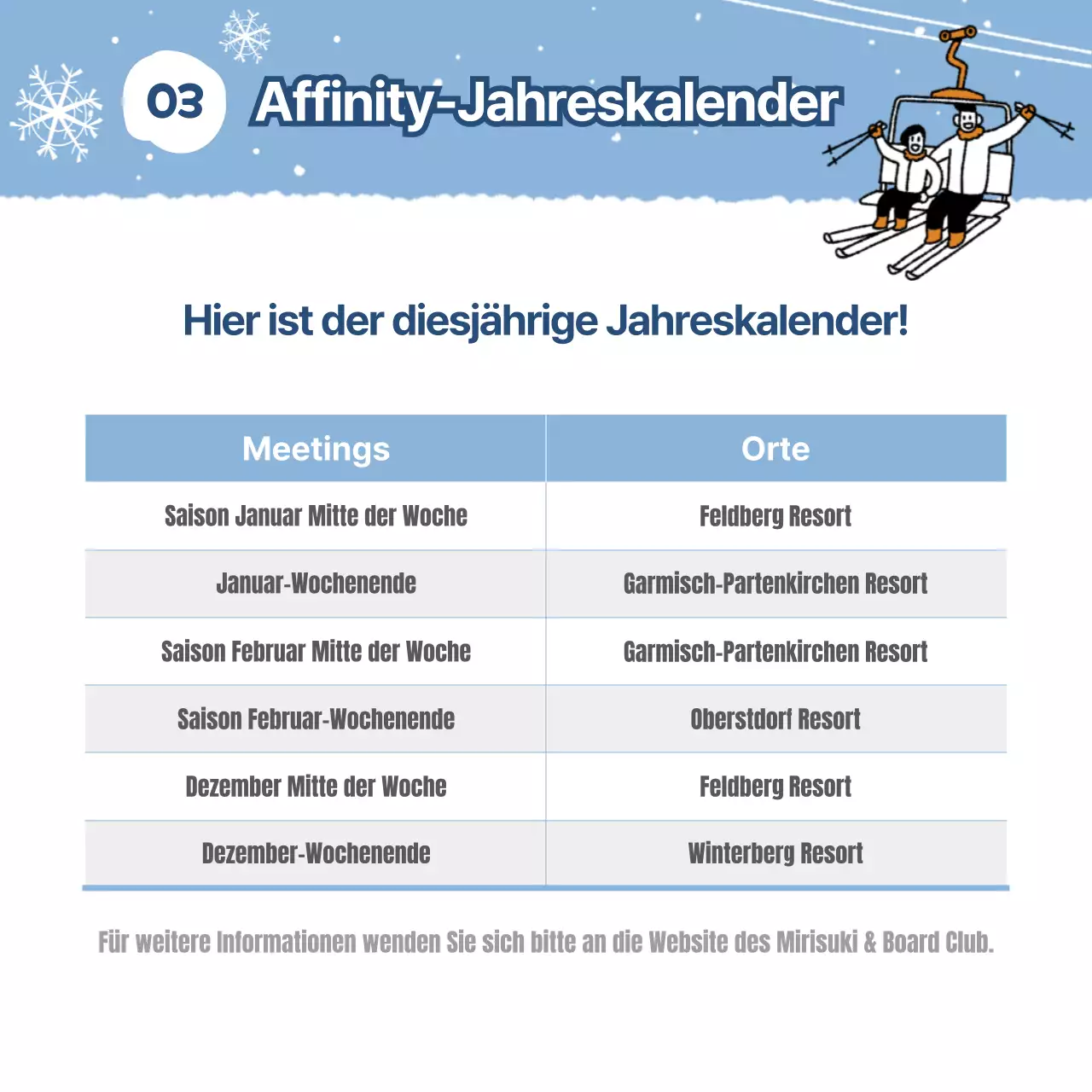 Wie Sie Ihren Skiclub für die Ferien in hellblau verändern könnenNews