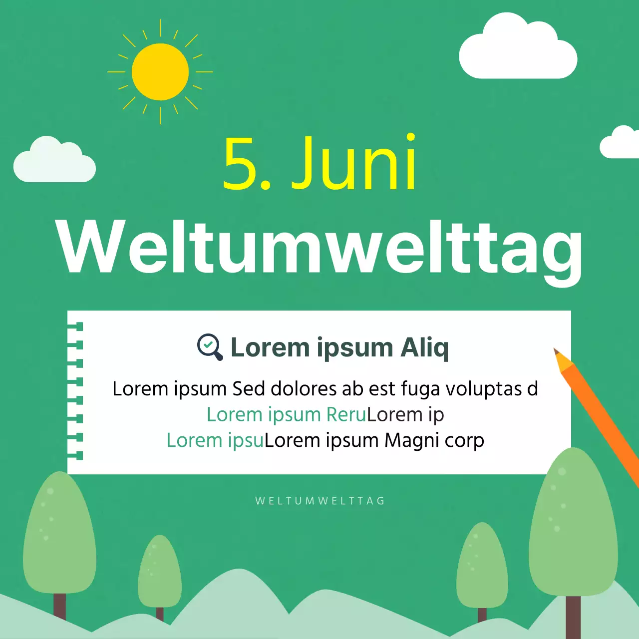 grünUmwelttagDesign