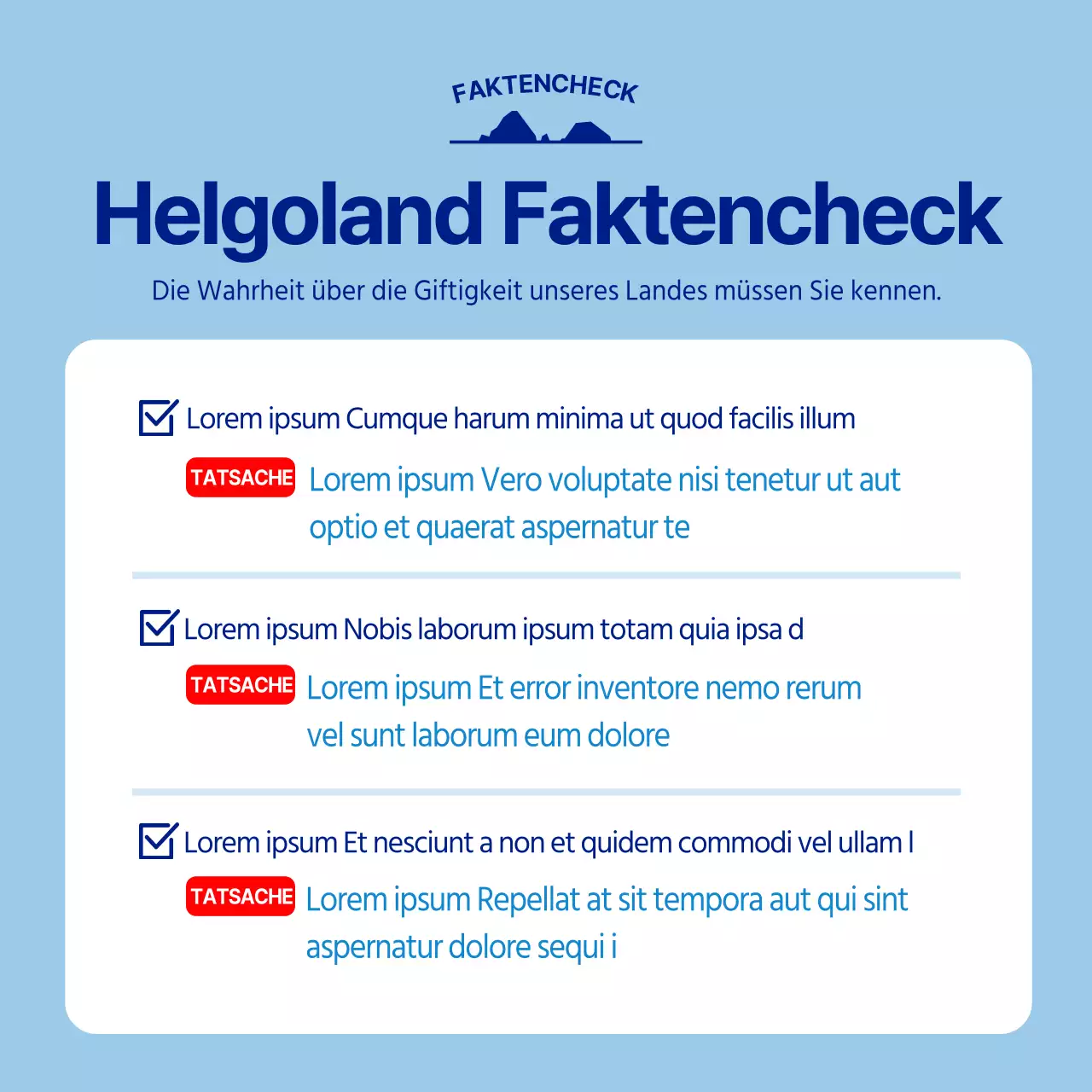 Das hellblaue und marineblaue Dokdo University Outreach Team