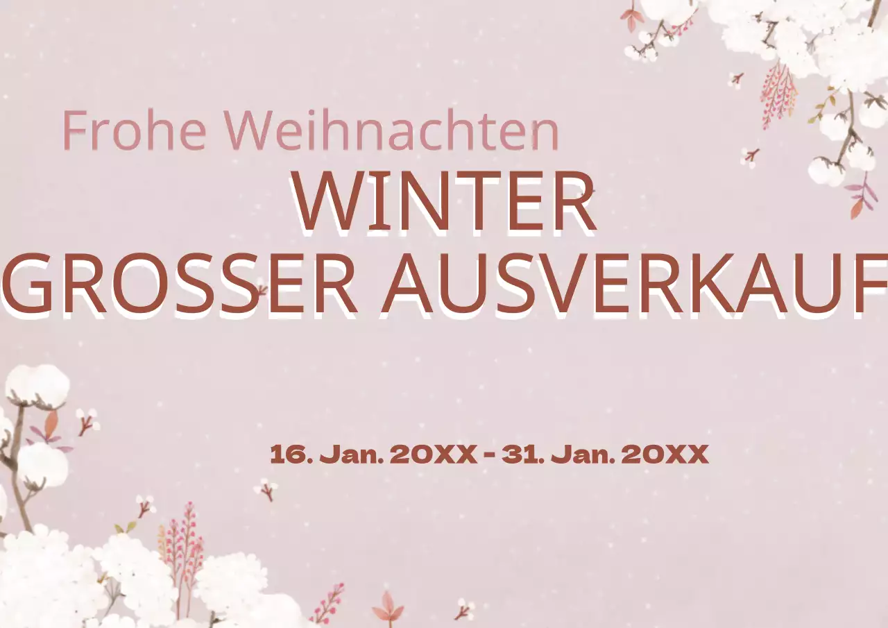 Großer Winterschlussverkauf