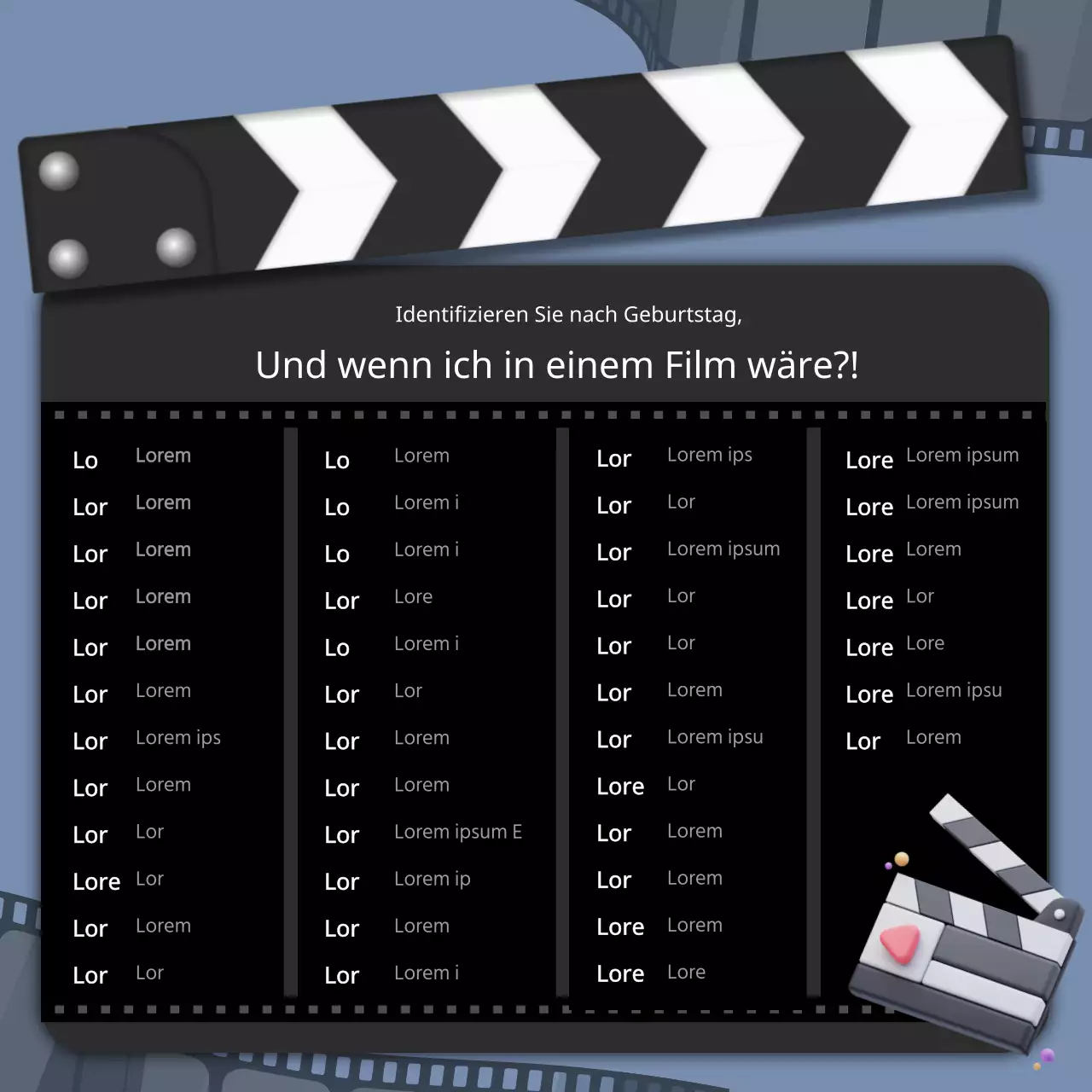 Schwarz Einfacher Cue Card Fun Birthday Test