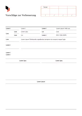 Ein sauberer, weiß-beiger Vorschlag zur Verbesserung der Geschäftslage