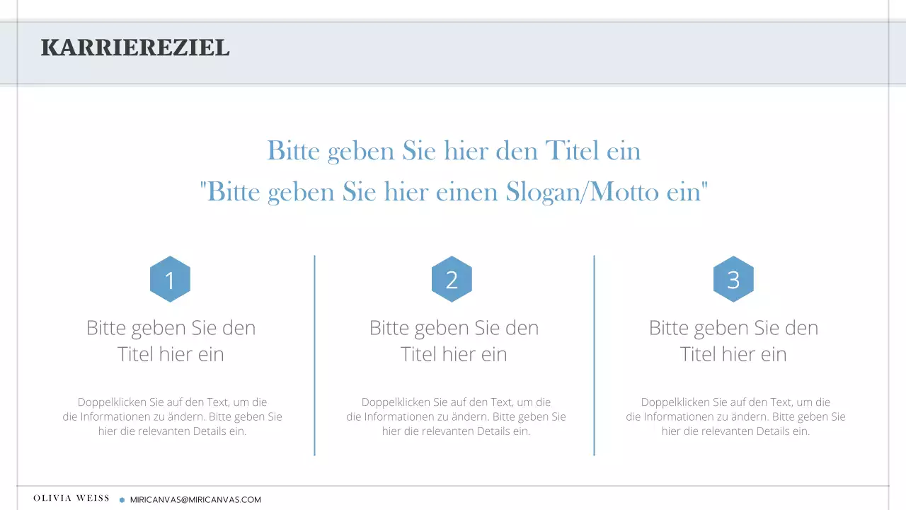 Ein einfaches, minimalistisches Anschreiben in Weiß