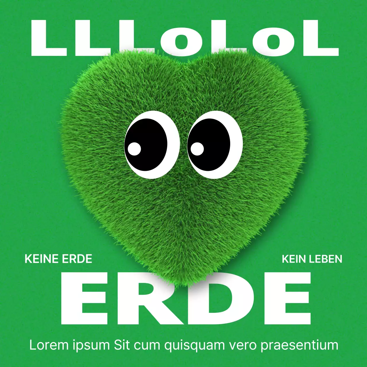 Grün, niedlich, grasig, Umweltbewusstsein