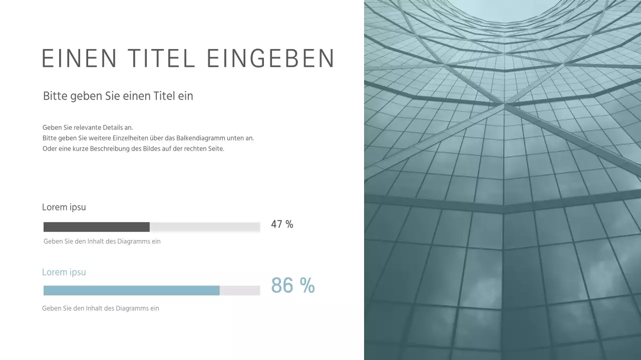 Entwerfen Sie ein Balkendiagramm mit einem einfachen Konzept