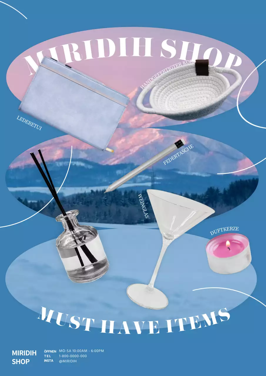 Unterstützen Sie Ihre Marke mit einer hellblauen, emotionalen Designaussage