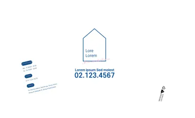 Weiß klare Linien Illustration Immobilien