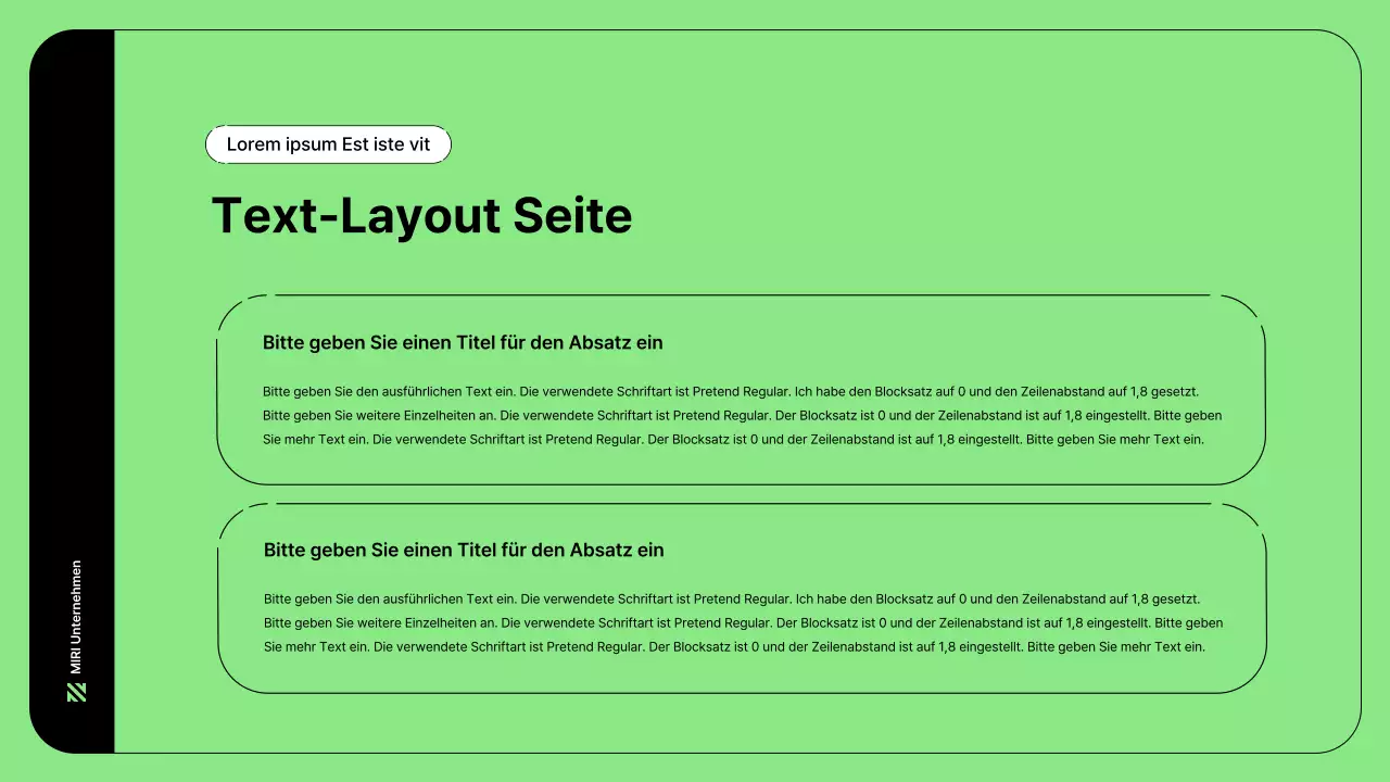 Business-Illustration mit einfachen Linien in Grün