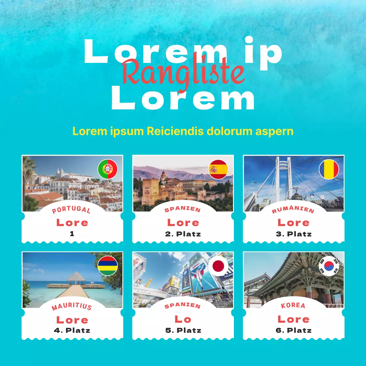 Ein kühler, knackig blauer und gelber Büroarbeitsplatz