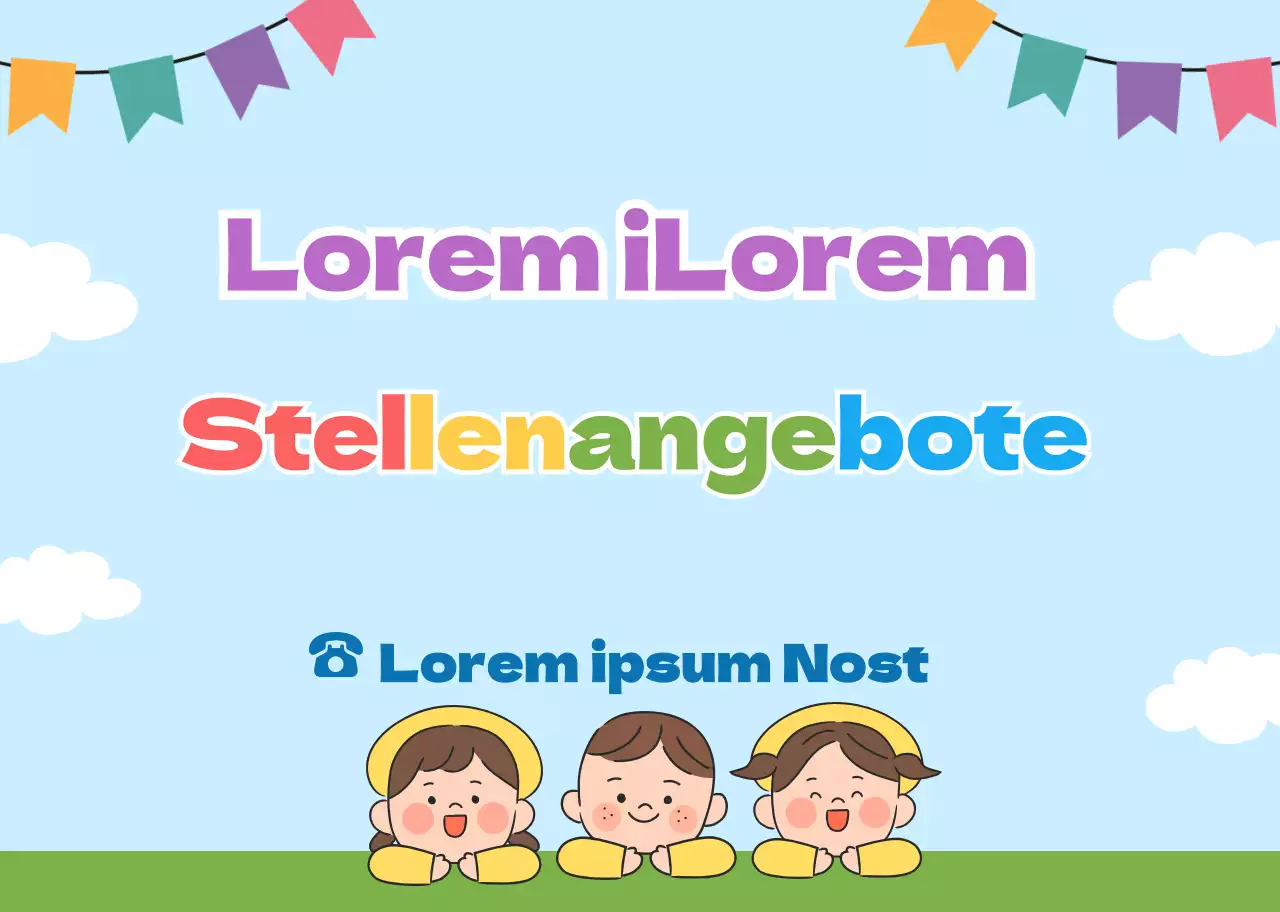 Hellblau grün niedliche PR-Einstellung