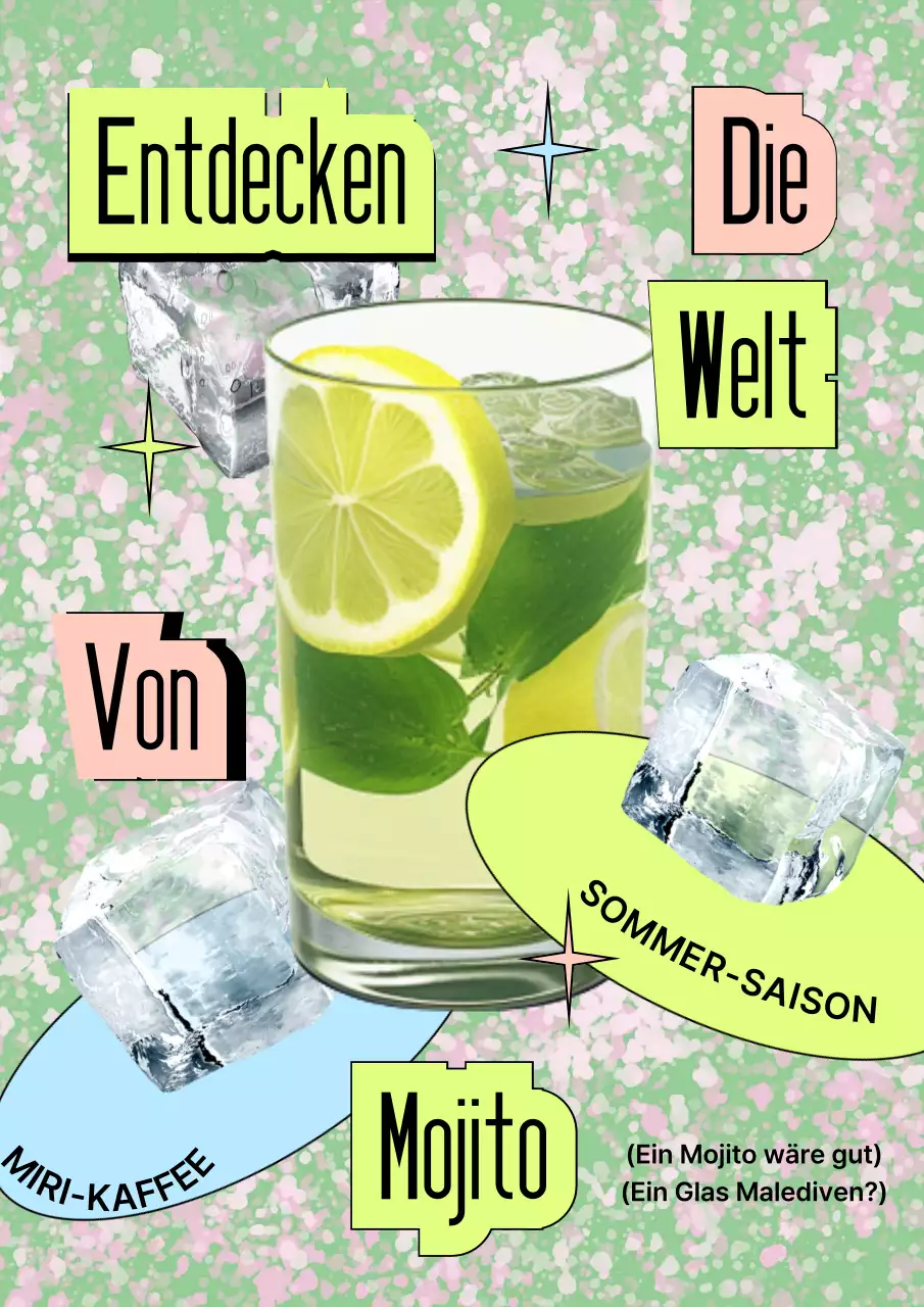 Neues Mojito-Menü in den Trendfarben Chartreuse und Pink