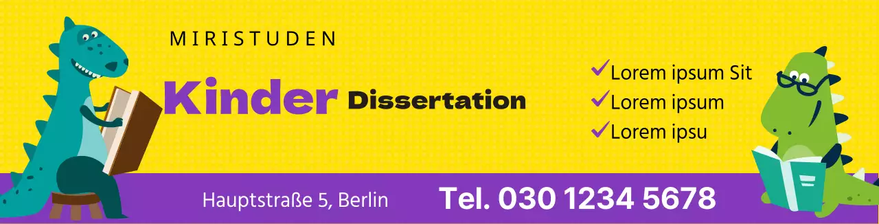 Gelb lila niedlich Dinosaurier Charakter Aufsatz schreiben Schule