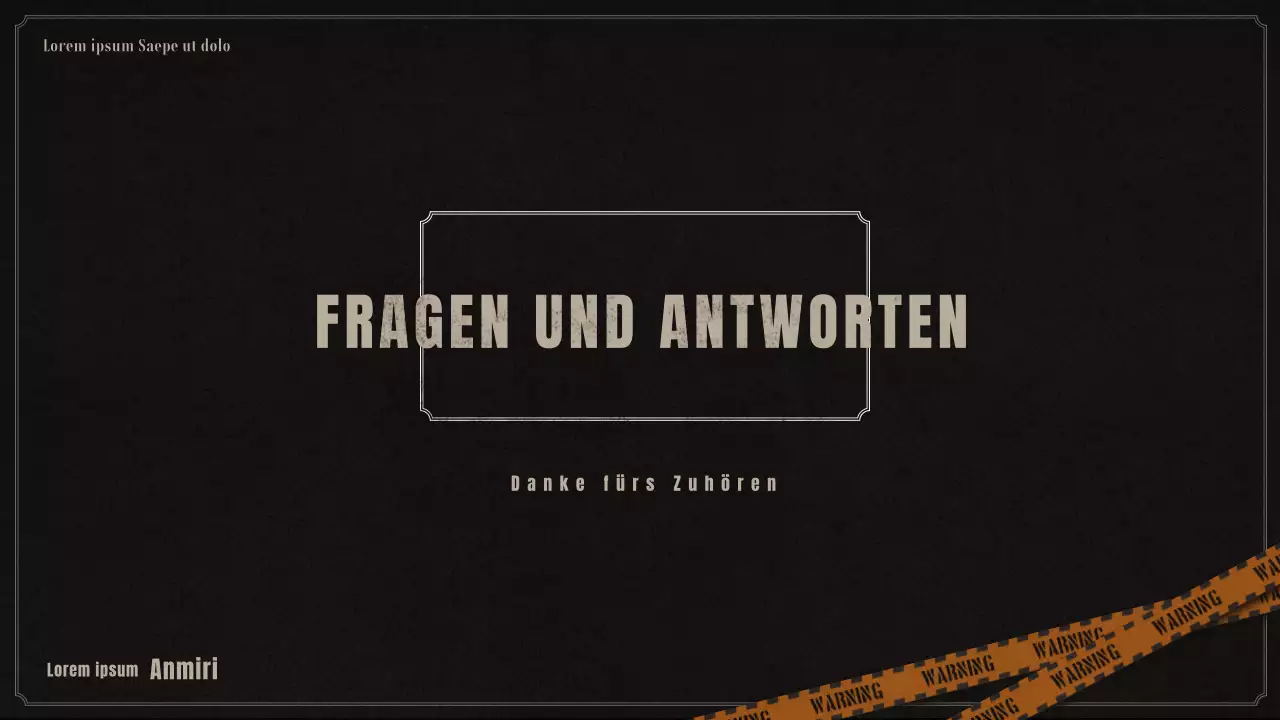 Vortrag über kriminalpsychologisches Profiling in Schwarz und Beige