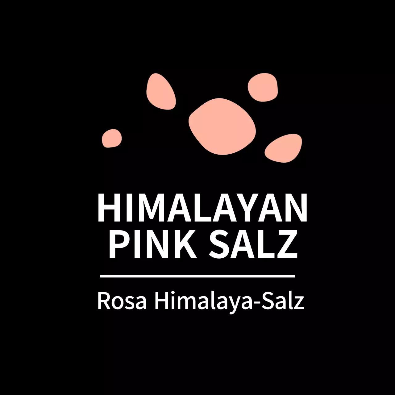 Himalayasalz-Aufkleber für schwarze, einfache Beilagenetiketten