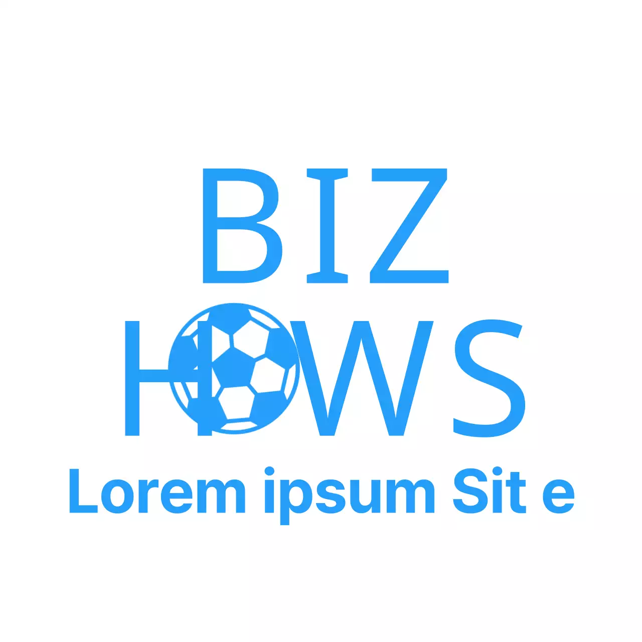 T-shirt com conceito de escola de futebol para crianças com ilustração de futebol azul