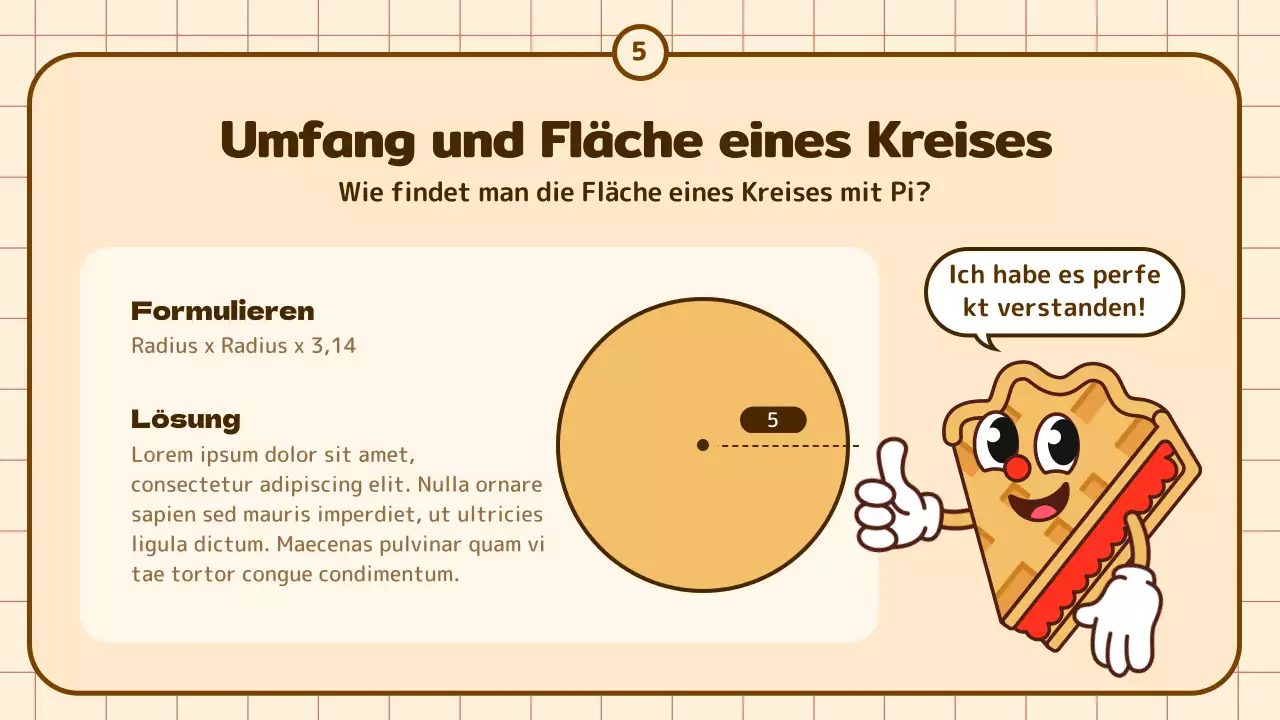 Niedlicher Cartoon Umfassende Bildung in Beige und Braun